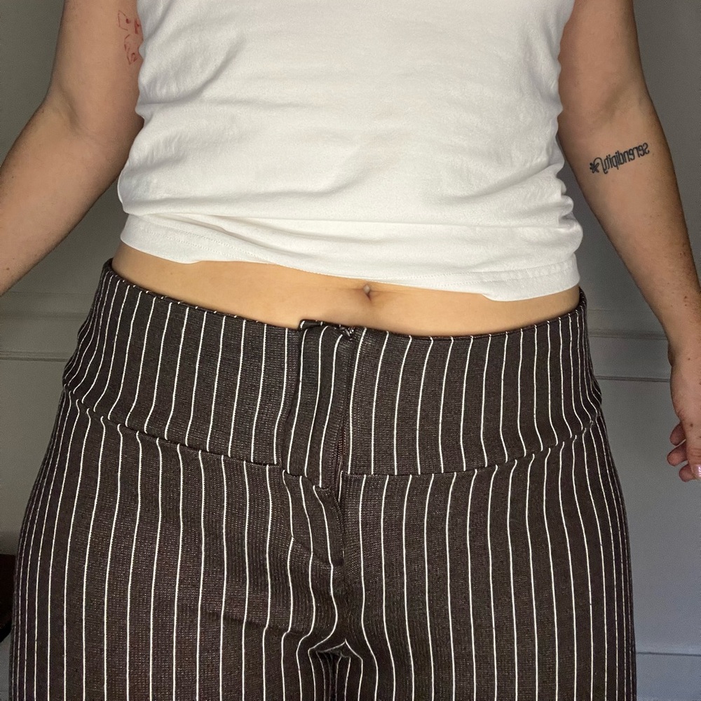 Brown Stripped Pants